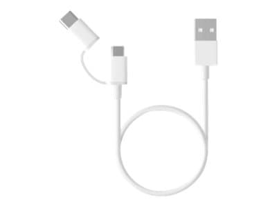 Xiaomi Mi 2-in-1 – Kit de cable USB – 2.4 A – 1 m – blanco