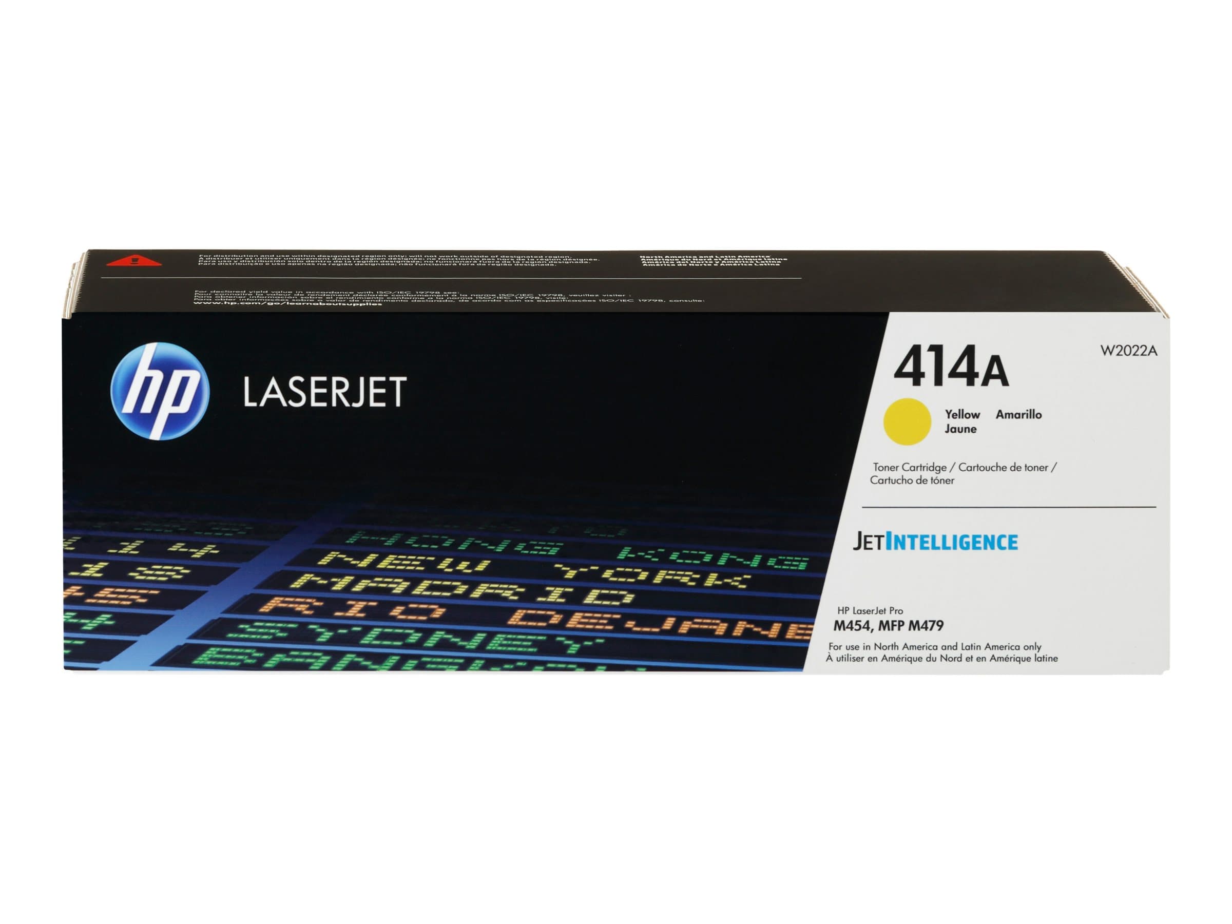 HP 414A – Amarillo – original – LaserJet – cartucho de tóner (W2022A) – para Color LaserJet Enterprise MFP M480; Color LaserJet Pro M454, MFP M479