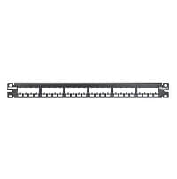 Panduit – Flush mount wallplate – Steel – Black