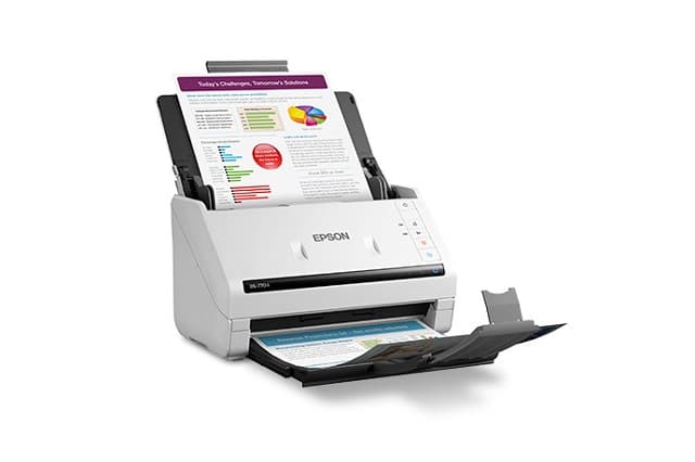 Epson DS-770 II – Escáner de documentos – Sensor de imagen de contacto (CIS) – a dos caras – 216 x 6096 mm – 600 ppp x 600 ppp – hasta 45 ppm (mono) / hasta 45 ppm (color) – Alimen