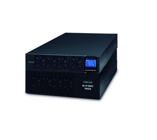 Forza Atlas FDC-210KMR – UPS (montaje en rack / externo) – AC 110-300 V – 10000 vatios – 10000 VA – 9 Ah – RS-232, USB – 2U – negro