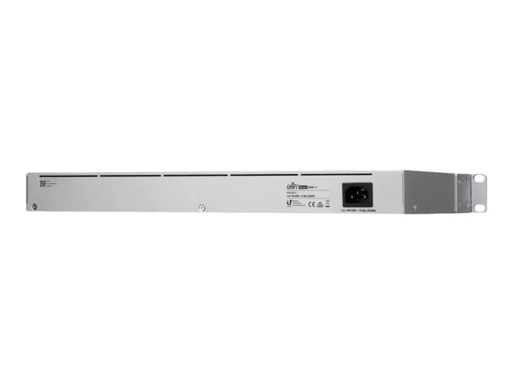 Ubiquiti UniFi Switch USW-24 – Conmutador – Gestionado – 24 x 10/100/1000 + 2 x Gigabit SFP – sobremesa, montaje en rack