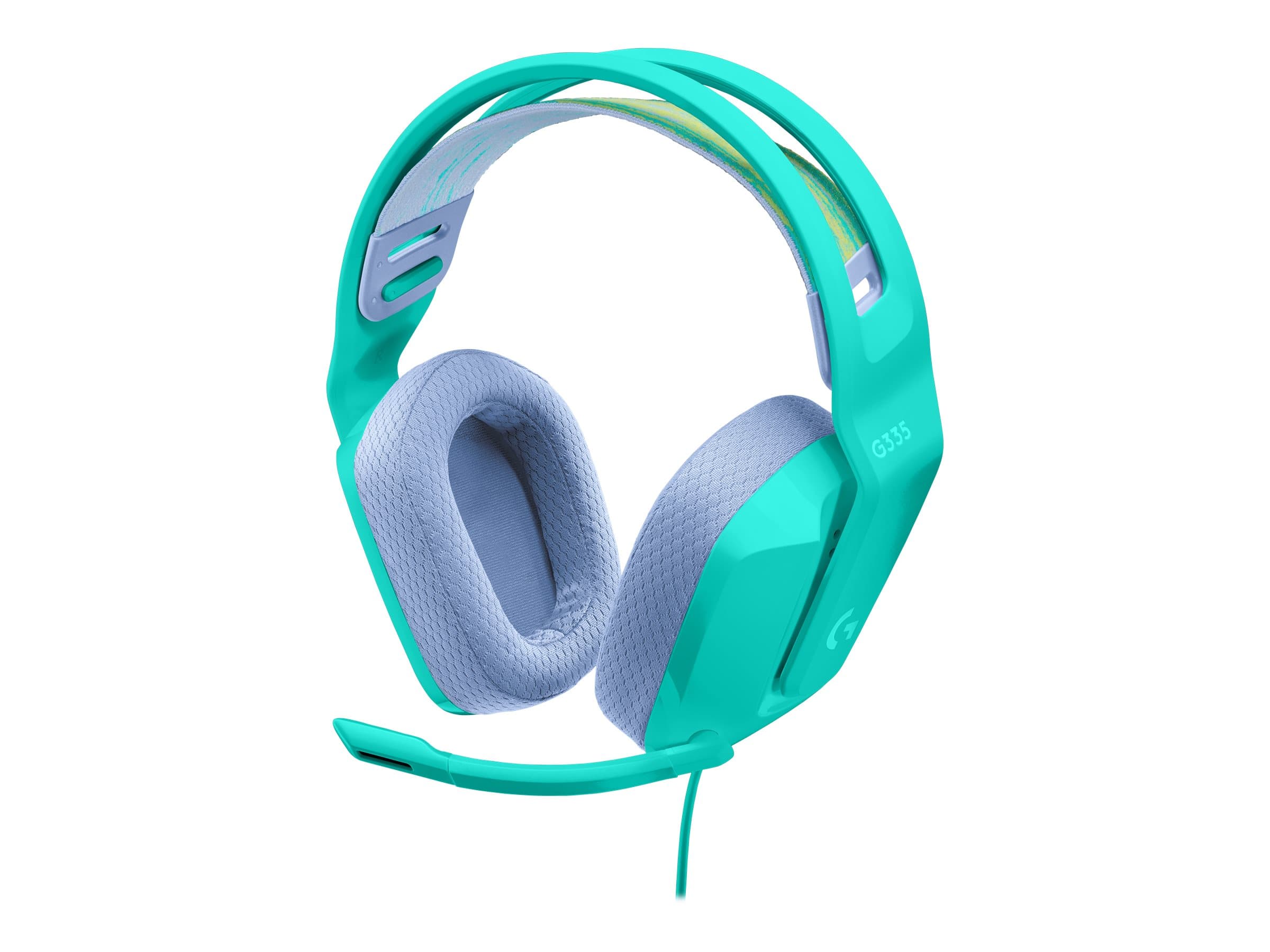 Logitech G G335 Wired Gaming Headset – Auricular – tamaño completo – cableado – conector de 3,5 mm – menta – certificado Discord