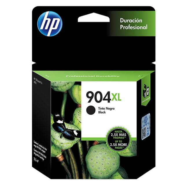 HP 904XL – 21.5 ml – Alto rendimiento – negro – original – cartucho de tinta – para Officejet 6950, 6951, 6962; Officejet Pro 6960, 6961, 6968, 6970, 6971, 6974, 6978