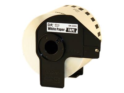 Brother DK-2205 – Papel – negro sobre blanco – Rollo (6,2 cm x 30,4 m) cinta continua – para Brother QL-1050, 1060, 1100, 1110, 500, 550, 570, 580, 650, 700, 710, 720, 800, 810, 82