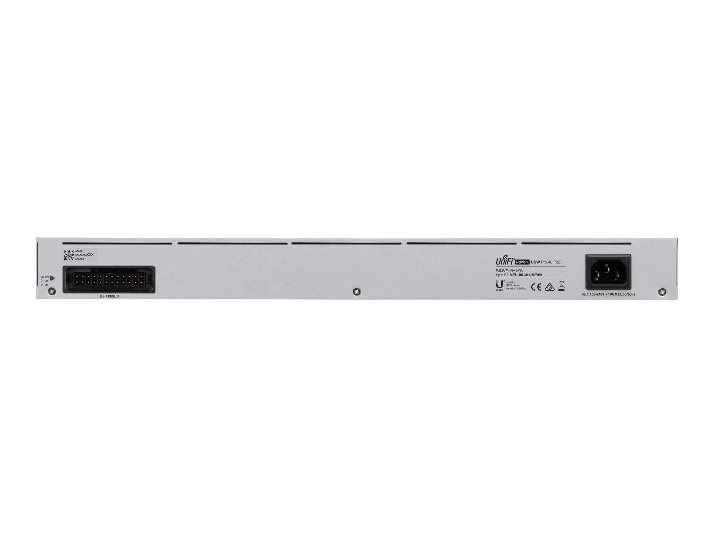 Ubiquiti UniFi Switch USW-PRO-48-POE – Conmutador – Gestionado – 48 x 10/100/1000 (40 PoE+, 8 PoE++) + 4 x 10Gb Ethernet SFP+ – montaje en rack – PoE++ (600 W) – CA 120/230 V / DC