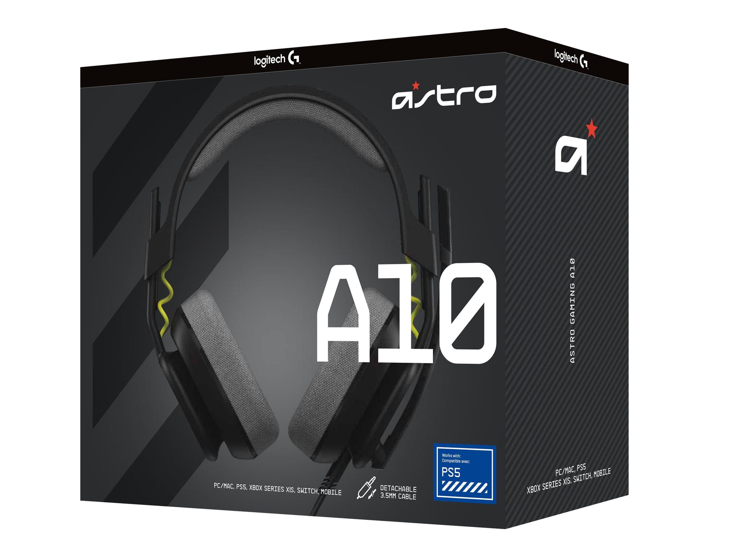 ASTRO Gaming A10 Gen 2 – For Xbox – auricular – tamaño completo – cableado – conector de 3,5 mm – negro