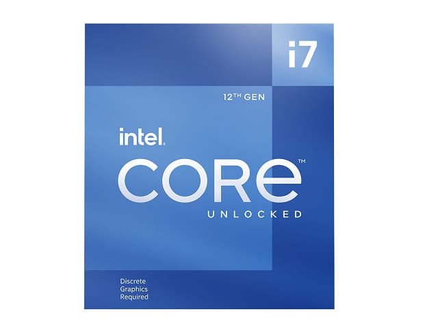 Intel Core i7 12700KF – 3.6 GHz – 12 núcleos – 20 hilos – 25 MB caché – LGA1700 Socket – Caja (sin refrigerante)