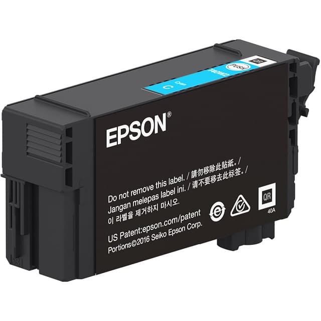 Epson T40W – 50 ml – gran capacidad – cián – original – blíster con alarmas de RF/acústica – cartucho de tinta – para SureColor T2170, T3170, T3170M, T5170, T5170M