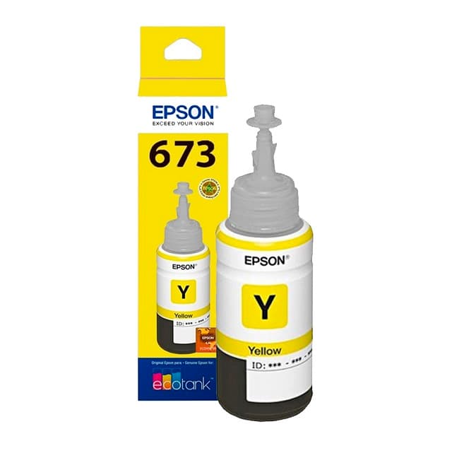 Epson T673 – Amarillo – original – recarga de tinta – para Epson L1800, L800, L805, L810, L850