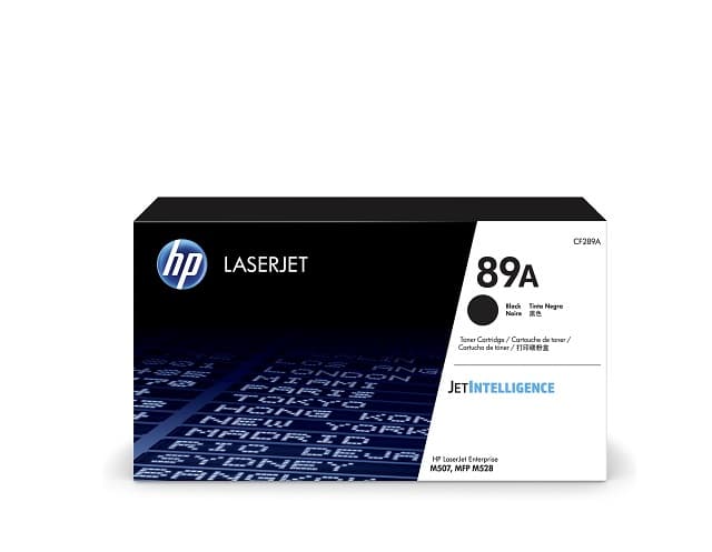 HP 89A – Negro – original – LaserJet – cartucho de tóner (CF289A) – para LaserJet Enterprise M507, MFP M528; LaserJet Enterprise Flow MFP M528