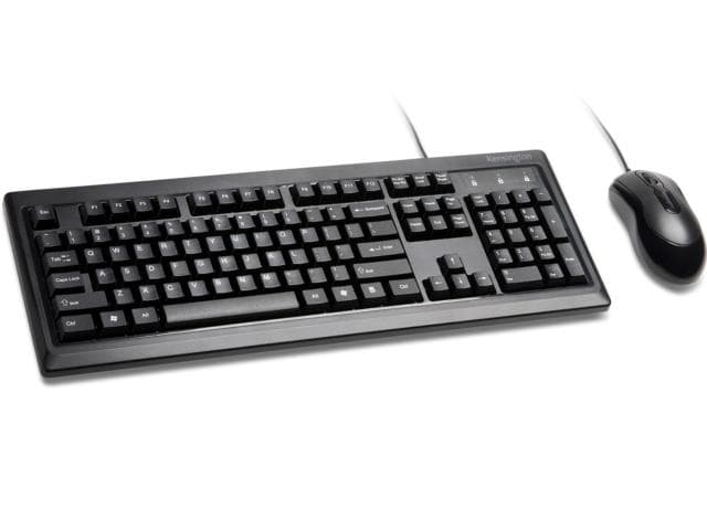 Kensington – Keyboard and mouse set – Spanish – USB – All black