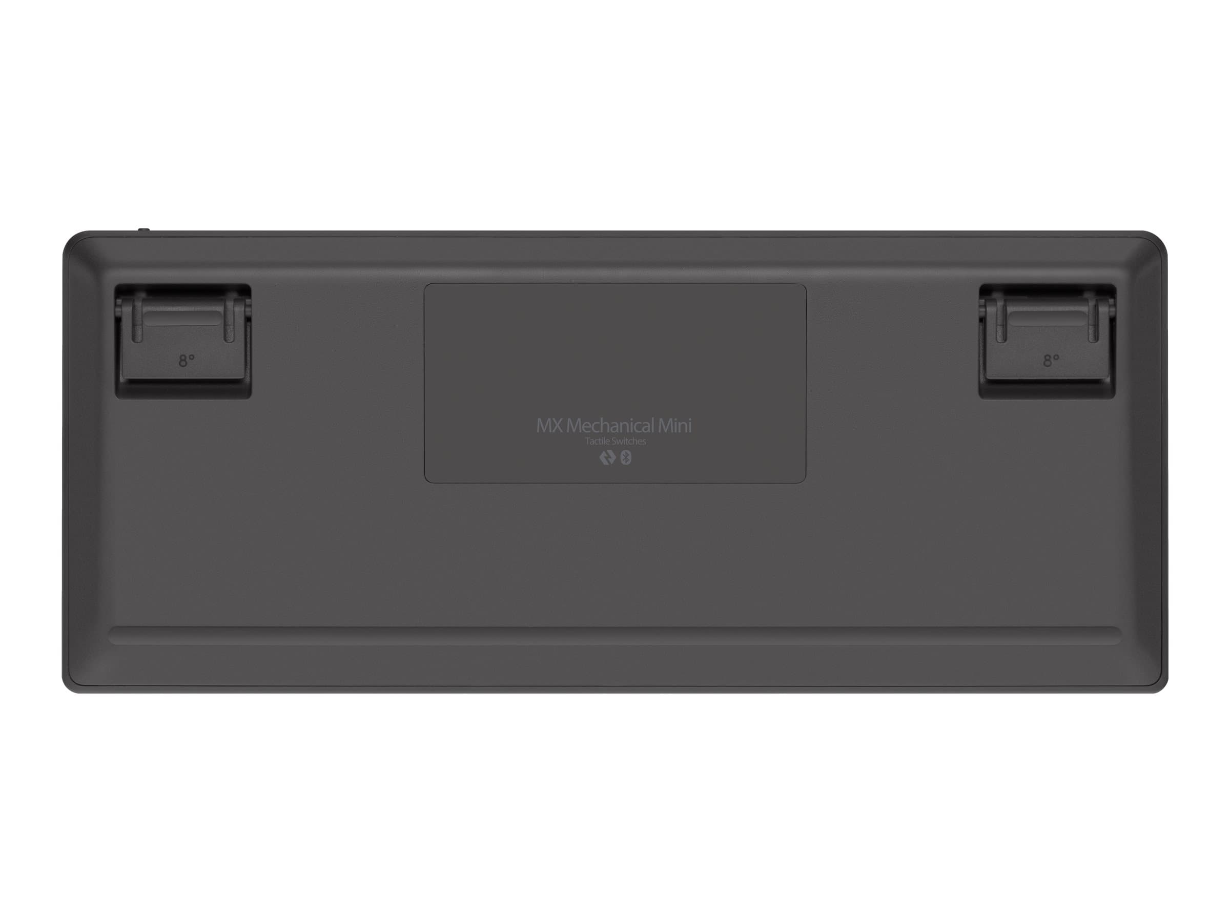 Logitech Master Series MX Mechanical Mini – Teclado – retroiluminación – inalámbrico – Bluetooth LE – QWERTY – español – interruptor: Tactile Quiet – grafito
