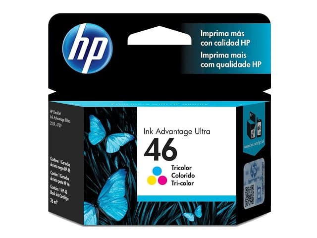 HP 46 – Color (cian con base de tinte, magenta con base de tinte, amarillo con base de tinte) – original – Ink Advantage – cartucho de tinta – para Deskjet Ink Advantage Ultra 2529