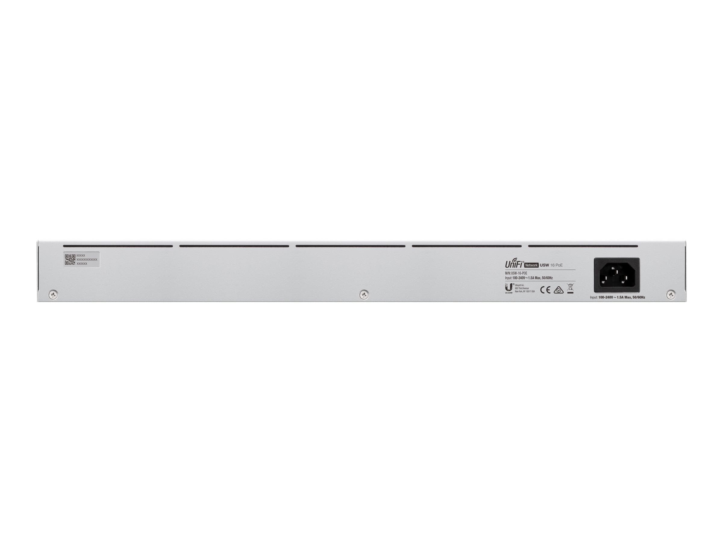 Ubiquiti UniFi Switch USW-16-POE – Conmutador – Gestionado – 16 x 10/100/1000 (8 PoE+) + 2 x Gigabit SFP – sobremesa, montaje en rack – PoE+ (42 W)