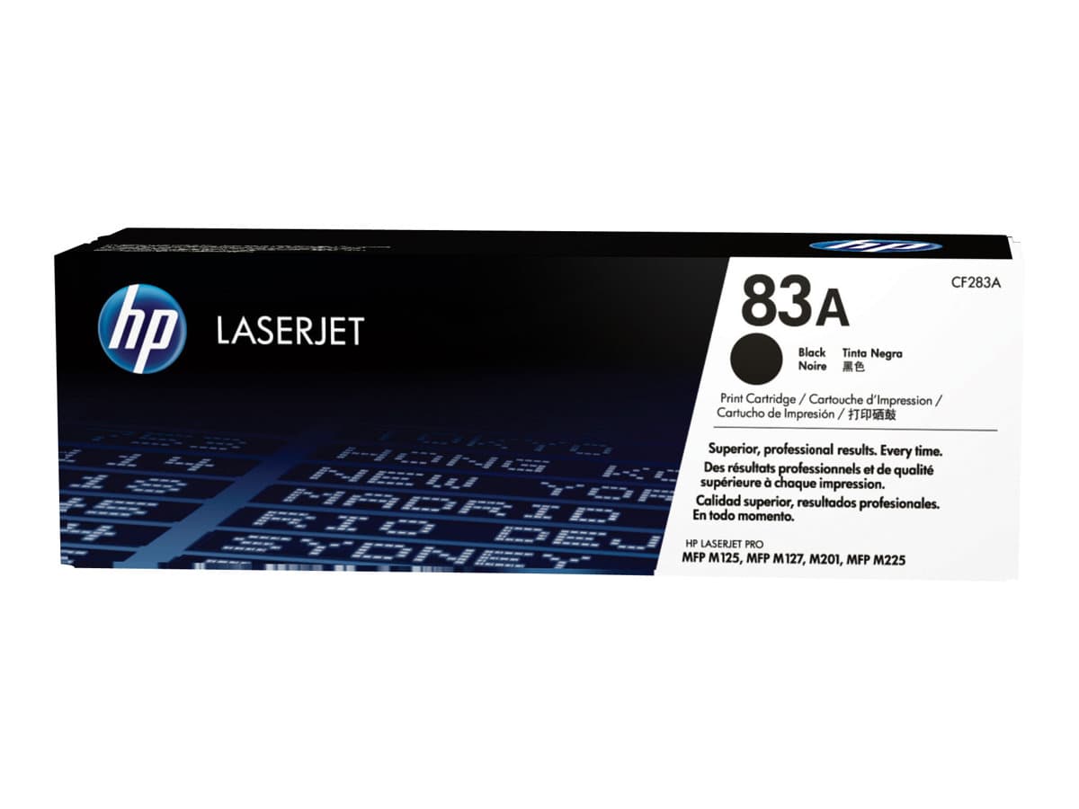 HP 83A – Negro – original – LaserJet – cartucho de tóner (CF283A) – para LaserJet Pro M201, M202, MFP M125, MFP M127, MFP M225