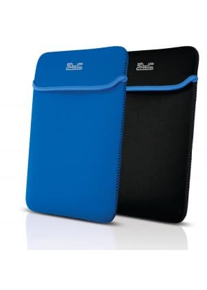 Klip Xtreme – Notebook sleeve – 15.6 in – Black blue – neoprene reversable