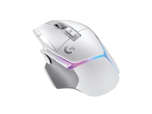 Logitech G G502 X PLUS – Ratón – óptico – inalámbrico – 2.4 GHz – receptor USB de Logitech LIGHTSPEED – blanco