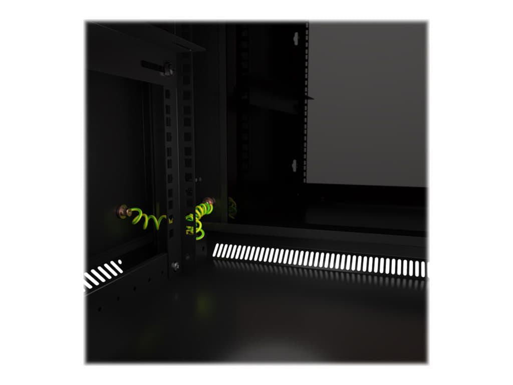Nexxt Solutions – Rack armario – instalable en pared – RAL 9005, negro barniz – 12U – 19″