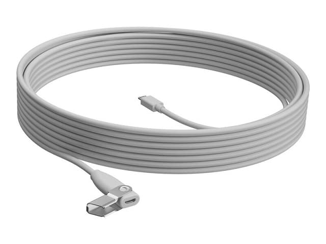 Logitech Rally Mic Pod Extension Cable – Cable alargador de micrófono – 10 m – plenum – para Rally Mic Pod; Rally Bar, Bar Mini, Plus; Room Solution Large