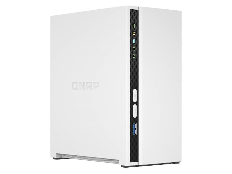QNAP TS-233 – Dispositivo de almacenamiento en la nube personal – 2 compartimentos – SATA 6Gb/s – RAID 0, 1, JBOD – RAM 2 GB – Gigabit Ethernet – iSCSI soporta