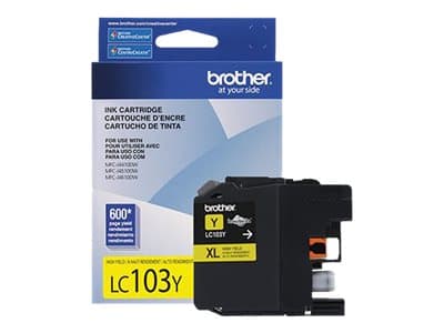 Brother LC103Y – Alto rendimiento – amarillo – original – cartucho de tinta – para Brother DCP-J152, MFC-J245, J285, J450, J470, J475, J650, J6520, J6720, J6920, J870, J875