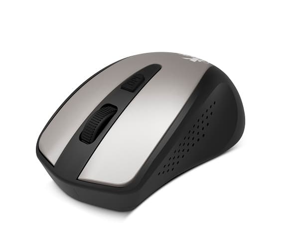 Xtech – XTM-315GY – Mouse – 2.4 GHz – Wireless – Aluminum gray – 4-button 1600dpi