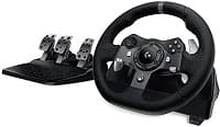 Logitech G923 Racing Wheel – Wheel and pedals set – Wired – Black – para Sony PlayStation 4