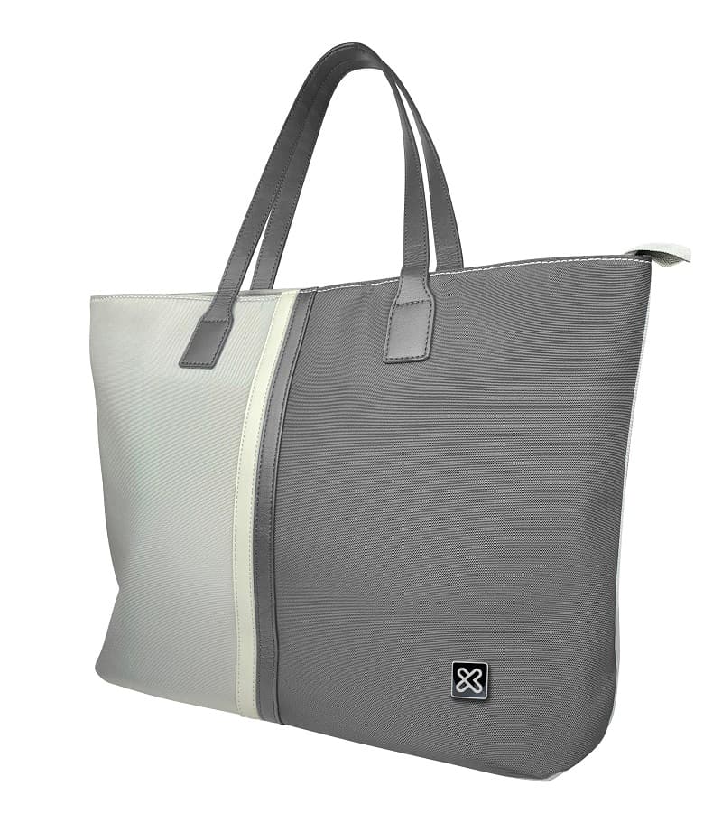 Klip Xtreme – Notebook carrying case and handbag – 15.6″ – 1200D polyester – Gray/White – Ladies Bag