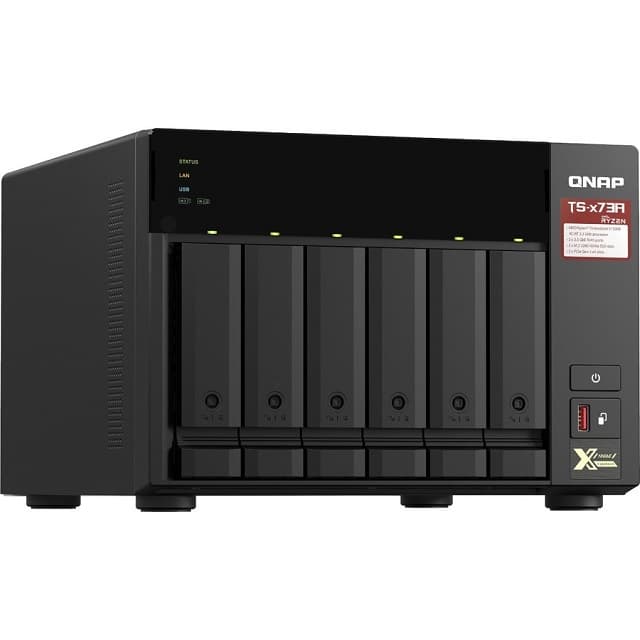 QNAP TS-673A – Servidor NAS – 6 compartimentos – SATA 6Gb/s – RAM 8 GB – 2.5 Gigabit Ethernet