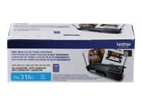 Brother TN316C – Alto rendimiento – cián – original – cartucho de tóner – para Brother DCP-L8400CDN, HL-L8350CDW, HL-L8350CDWT, MFC-L8600CDW, MFC-L8850CDW