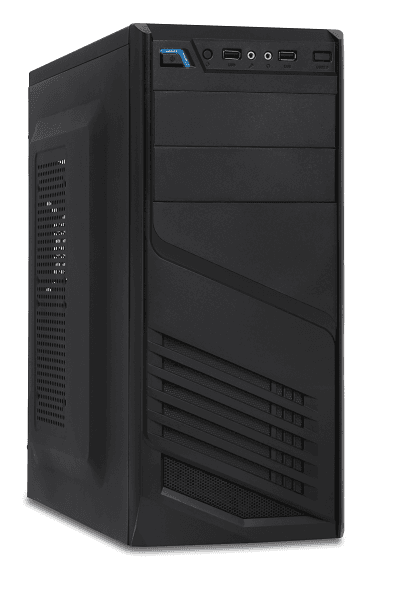 Xtech – Desktop – All black – ATX – pc case 600W ps