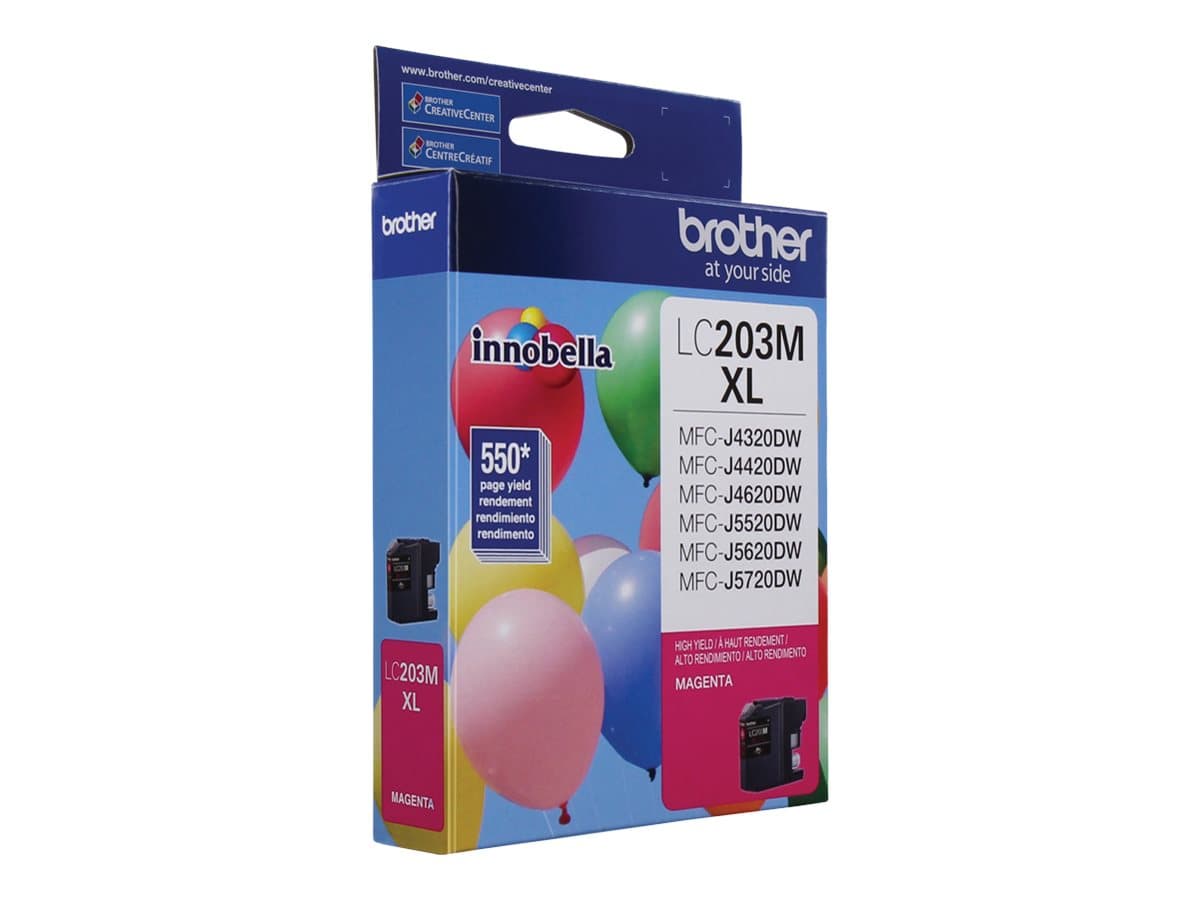 Brother LC203M – Alto rendimiento – magenta – original – cartucho de tinta – para Brother MFC-J460, J4620, J485, J5620, J5720, J880, J885; Business Smart MFC-J4320, J4420