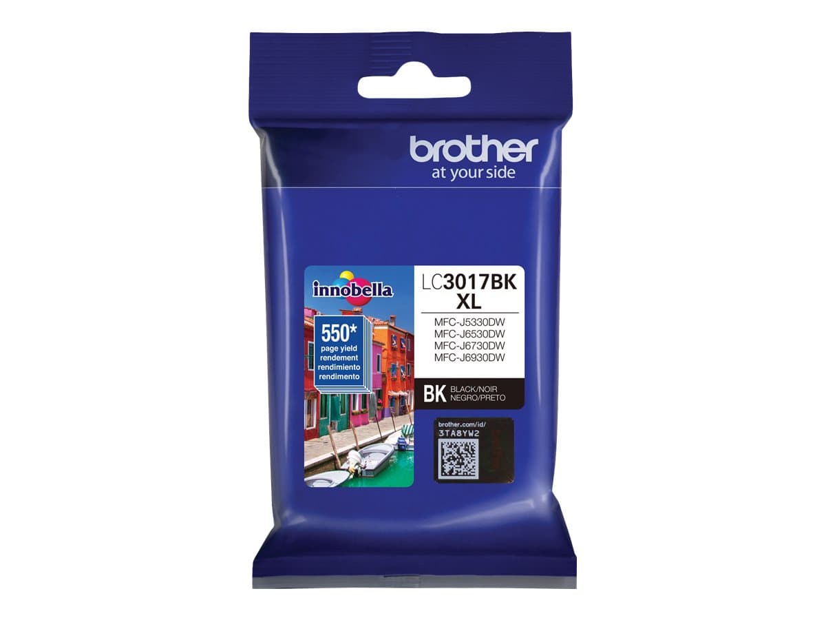 Brother LC3017BK XL – Alto rendimiento – negro – original – cartucho de tinta – para Brother MFC-J5330DW, MFC-J6530DW; Business Smart Pro MFC-J6930DW
