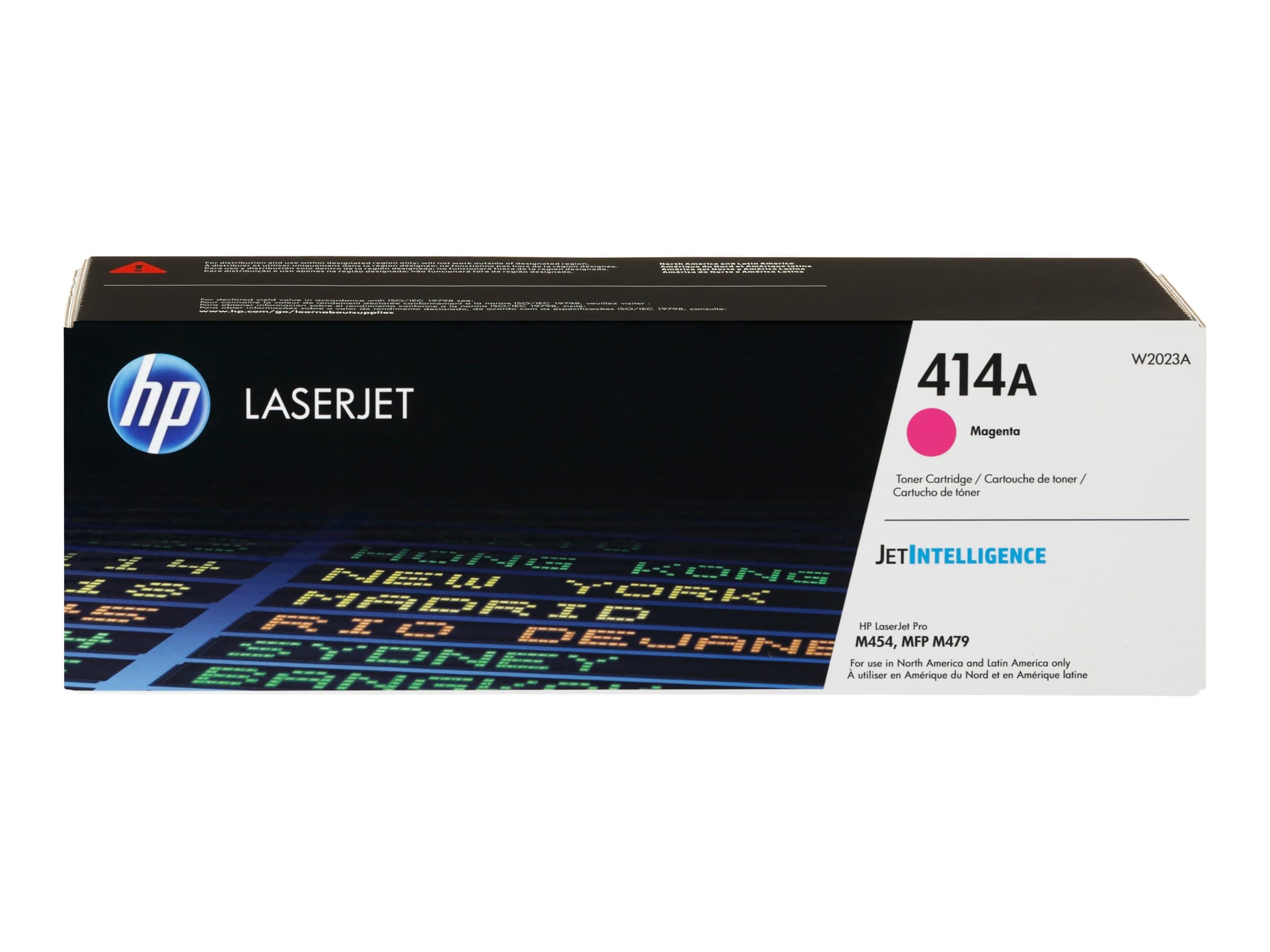 HP 414A – Magenta – original – LaserJet – cartucho de tóner (W2023A) – para Color LaserJet Enterprise MFP M480; Color LaserJet Pro M454, MFP M479