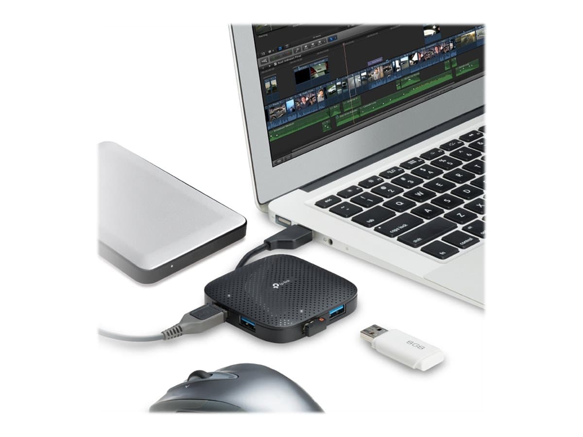 TP-Link UH400 – Hub – 4 x SuperSpeed USB 3.0 – sobremesa