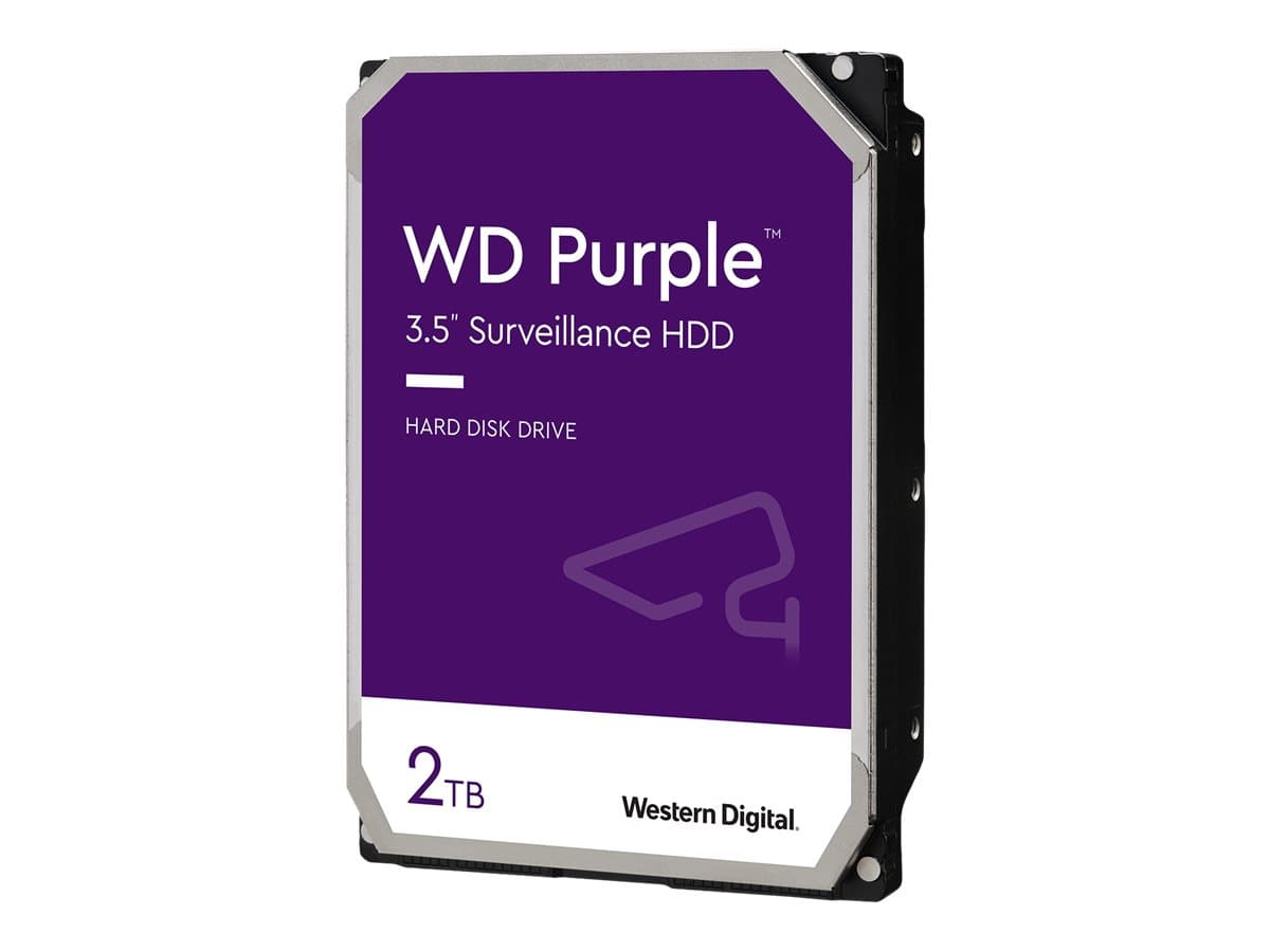WD Purple Surveillance WD23PURZ – Disco duro – 2 TB – interno – 3.5″ – SATA 6Gb/s – búfer: 64 MB