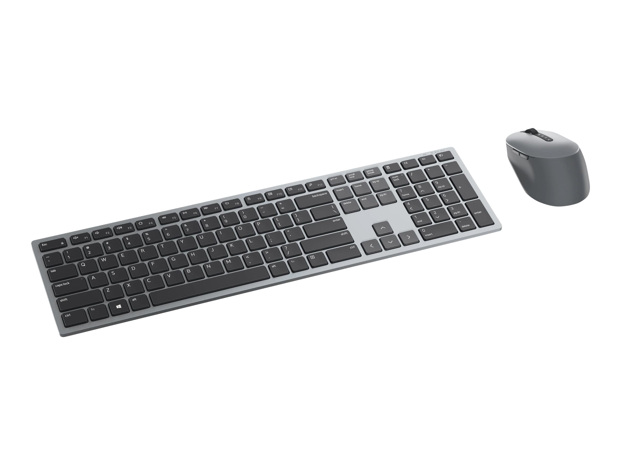 Dell Premier Multi-Device KM7321W – Juego de teclado y ratón – inalámbrico – 2.4 GHz, Bluetooth 5.0 – QWERTY – español – gris titanio – con 3 años de garantía básica en el hardware