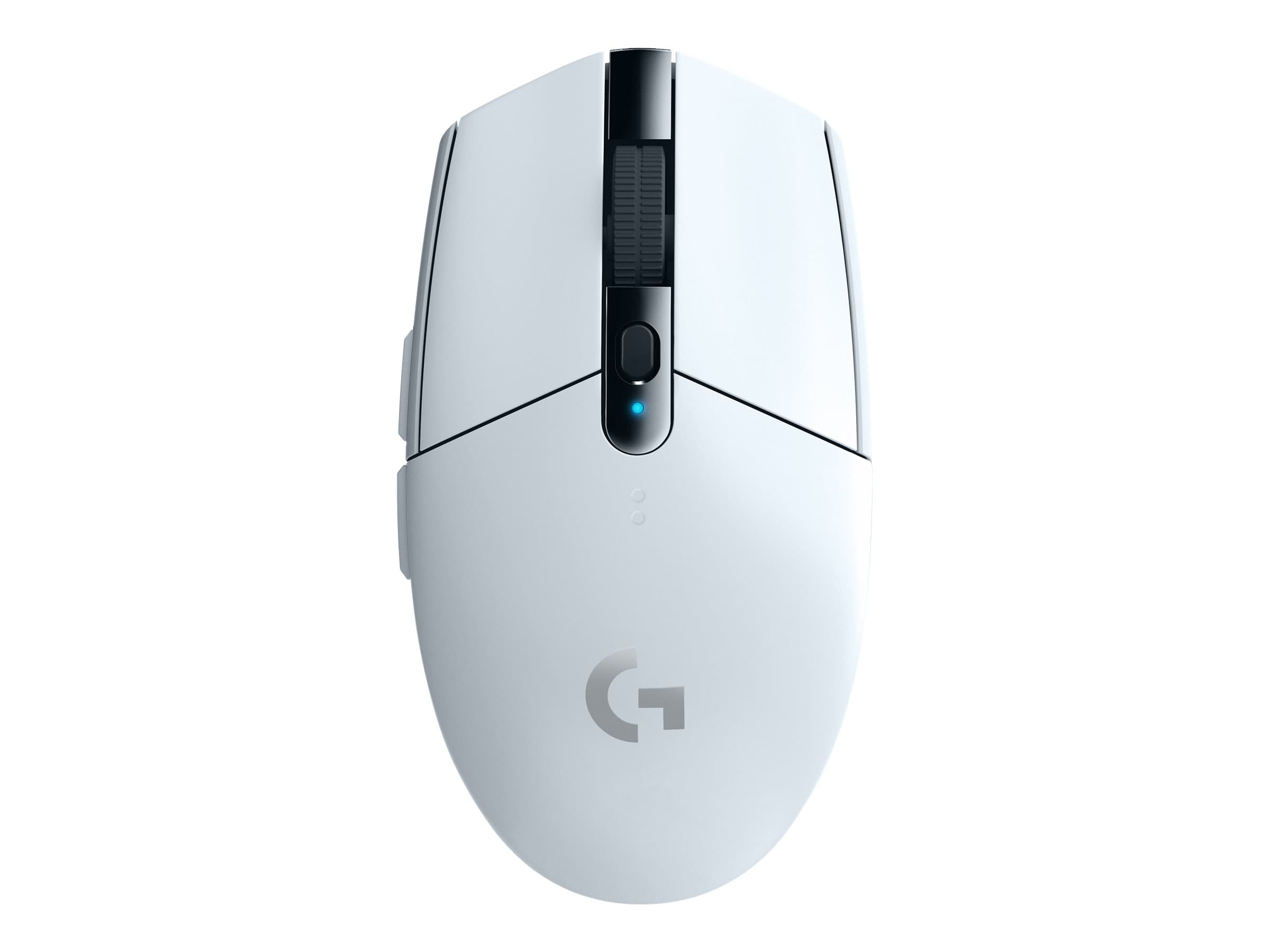 Logitech G G305 – Ratón – óptico – 6 botones – inalámbrico – 2.4 GHz – receptor inalámbrico USB – blanco