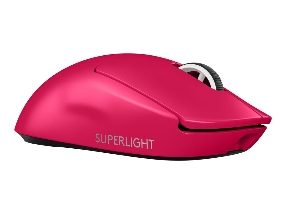 Logitech G PRO X SUPERLIGHT 2 – Ratón – gaming – óptico – 5 botones – inalámbrico – 2.4 GHz – receptor USB de Logitech LIGHTSPEED – rosa