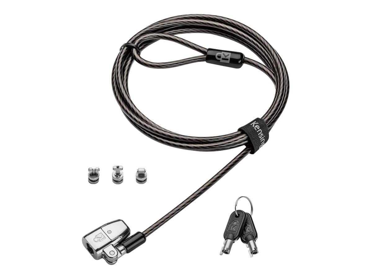 Kensington ClickSafe 2.0 Universal Keyed Laptop Lock – Bloqueo de cable de seguridad – 1.8 m