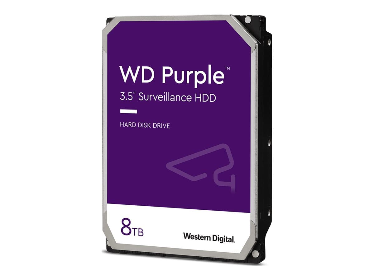 WD Purple WD85PURZ – Disco duro – 8 TB – interno – 3.5″ – SATA 6Gb/s – 5640 rpm – búfer: 256 MB