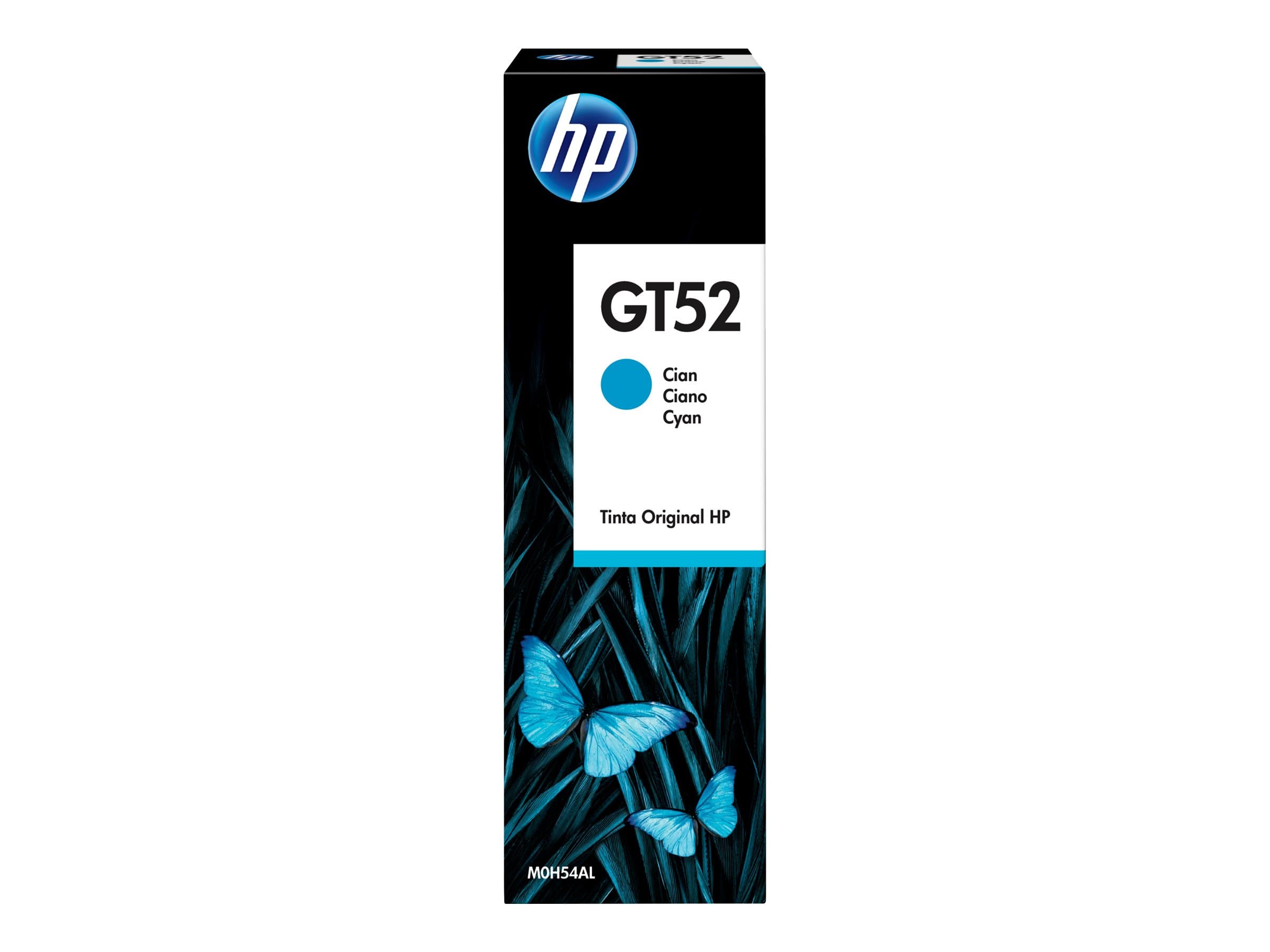 HP GT52 – 70 ml – cián – original – recarga de tinta – para HP 11X, 31X; Deskjet GT 58XX; Smart Tank 500, 51X, 530, 6001, 615, 70XX, 73XX, 76XX