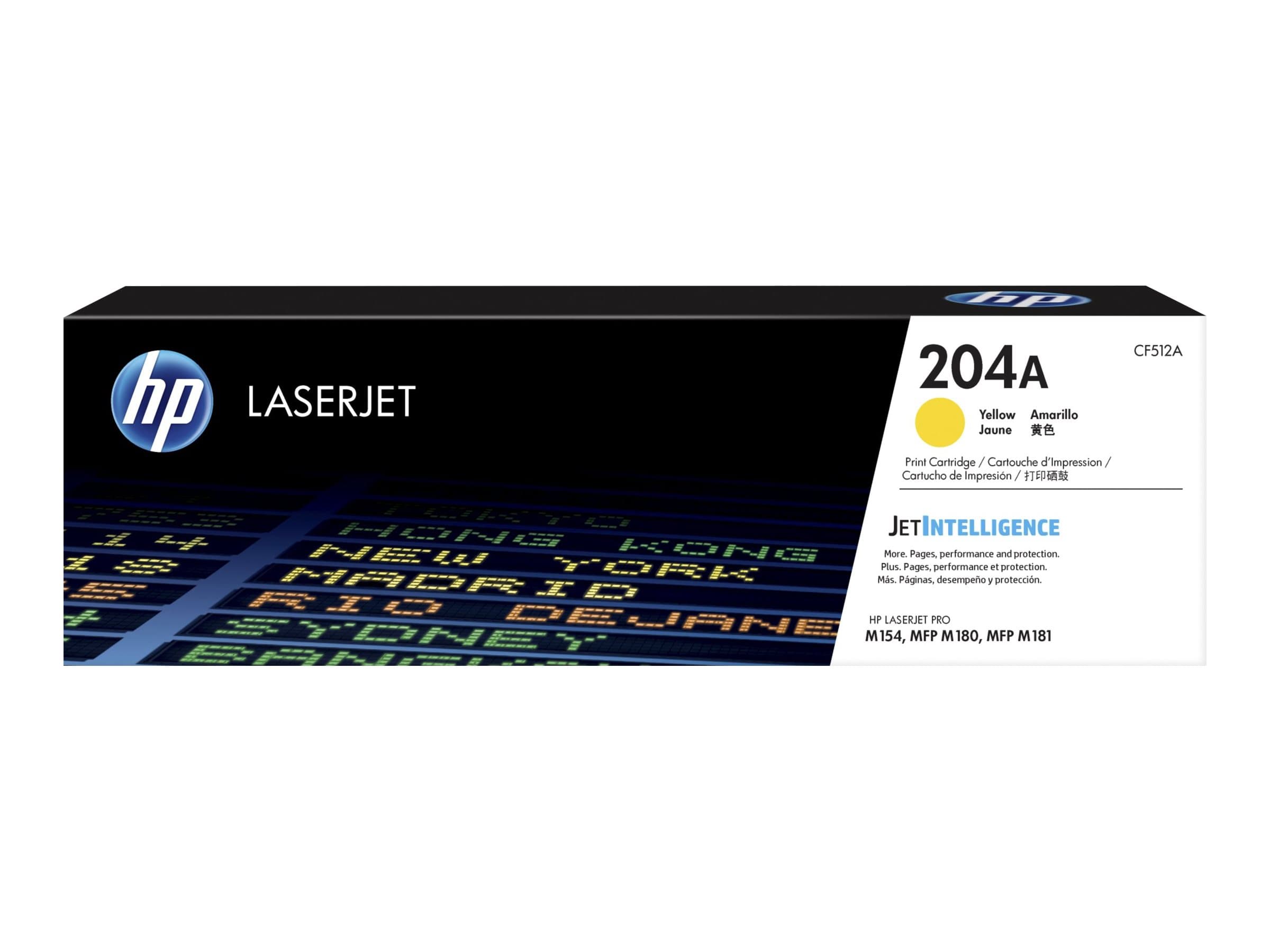 HP 204A - Amarillo - original - LaserJet - cartucho de tóner (CF512A) - para Color LaserJe