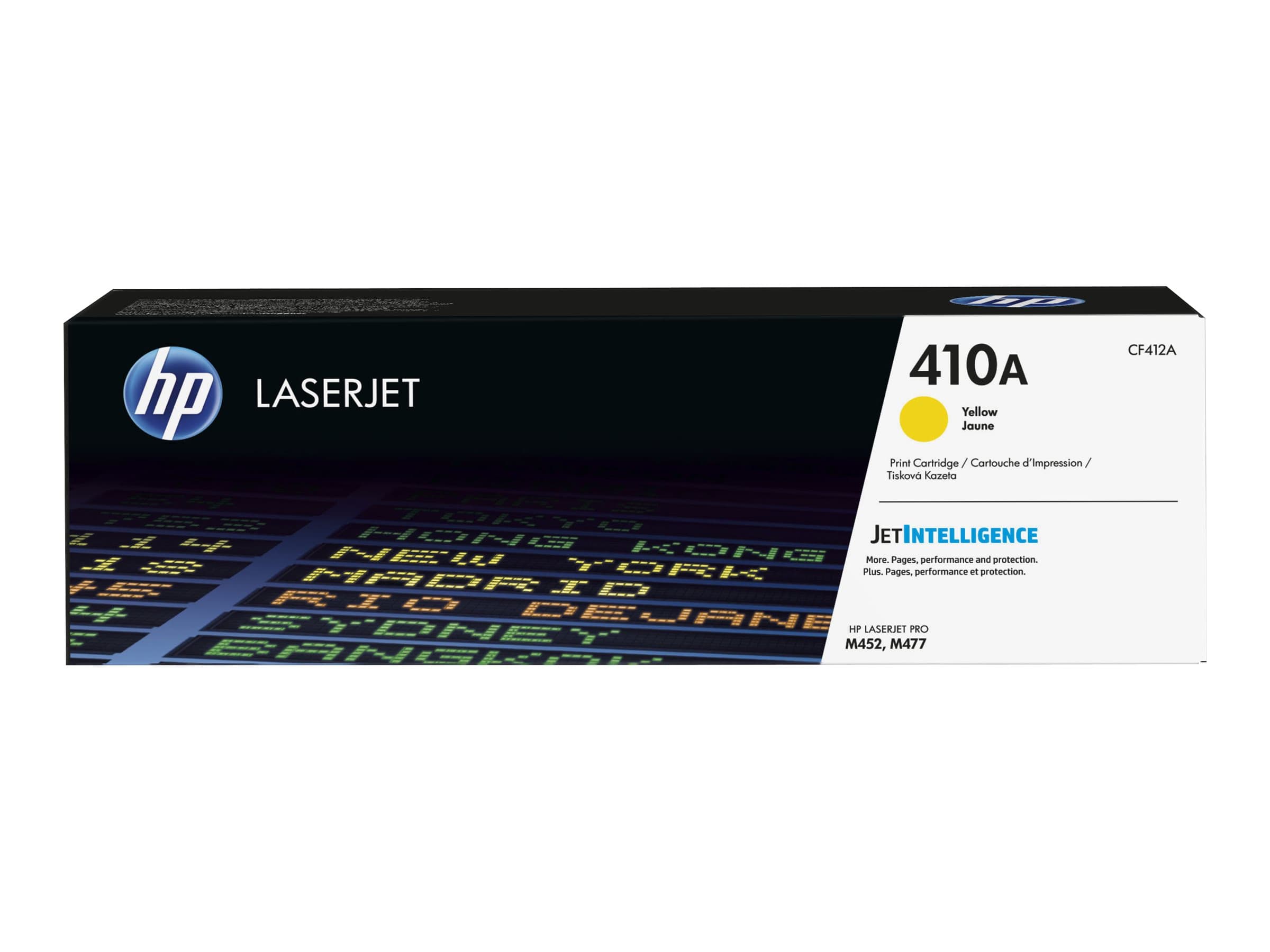 HP 410A – Amarillo – original – LaserJet – cartucho de tóner (CF412A) – para Color LaserJet Pro M452, MFP M377, MFP M477