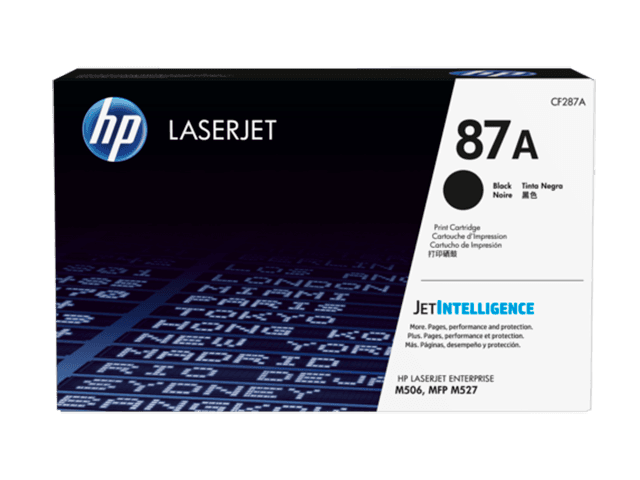 HP 87A – Negro – original – LaserJet – cartucho de tóner ( CF287A ) – para LaserJet Enterprise Flow MFP M527, M506, MFP M527, LaserJet Pro MFP M527