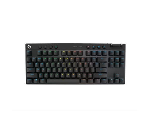 Logitech G PRO X TKL LIGHTSPEED Wireless Gaming Keyboard, Tactile Switches (GX Brown), Black – Teclado – retroiluminación – Bluetooth, 2.4 GHz – QWERTY – EE. UU. – interruptor: GX